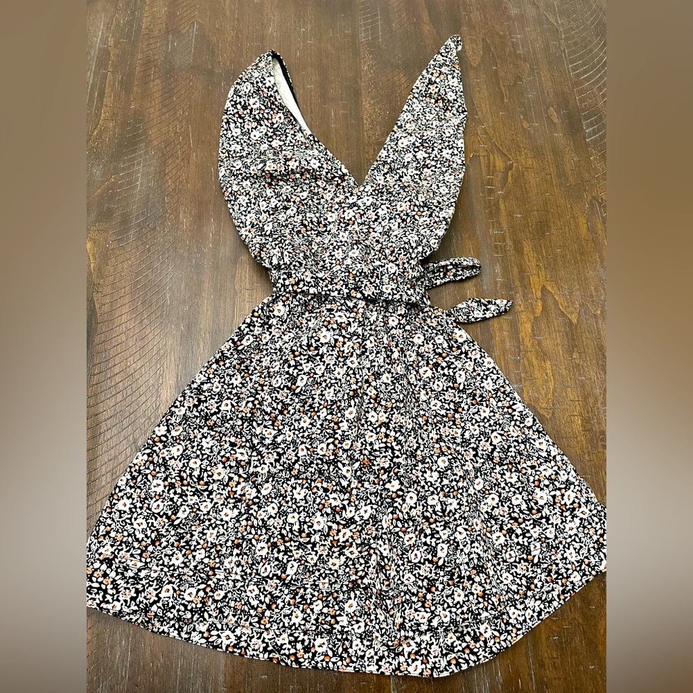 Free People « Baby's Got It »Denim Convertible Mini Dress Size 6.